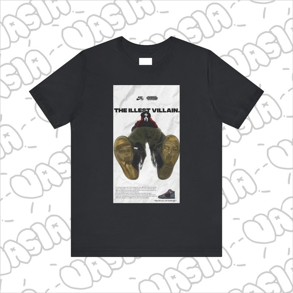 MF DOOM Illest Villain Graphic T-Shirt Black Shirt